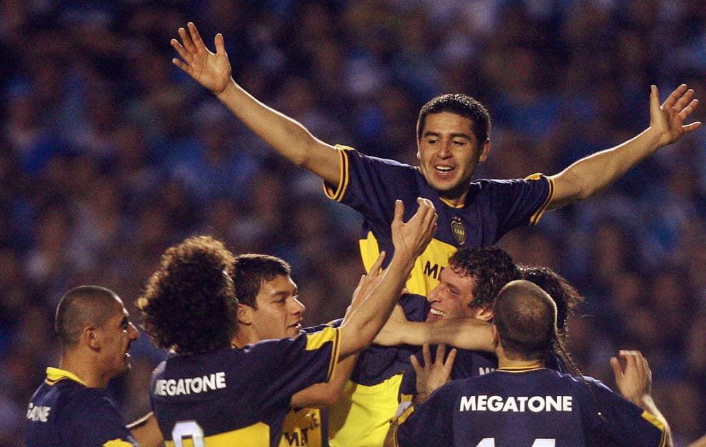 Juan Román Riquelme, el consentido de Diego, en la final de la Copa Libertadores de 2007.