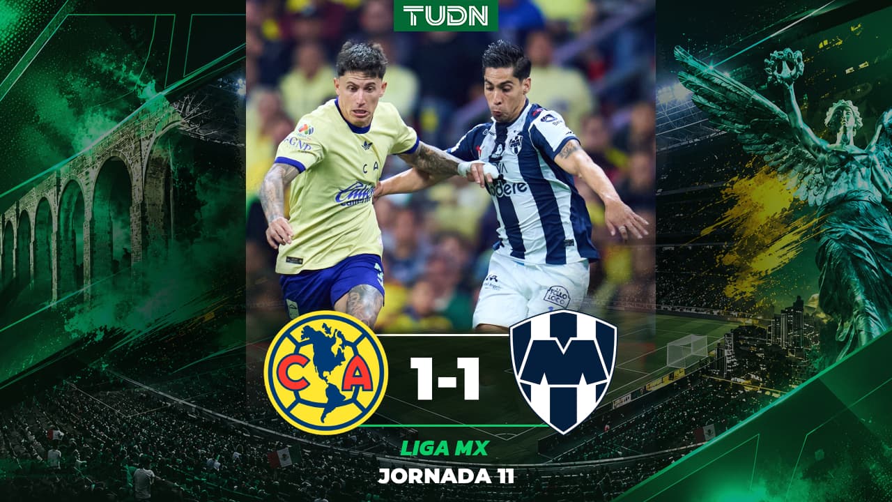 América empata en casa con Monterrey en la Jornada 11 del Apertura 2026 de Liga MX