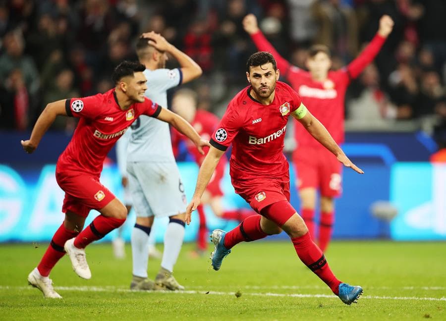 Con un autogol de Partey y gol de Holland, el Leverkusen se impone ante el Atlético de Madrid en la Champions League.