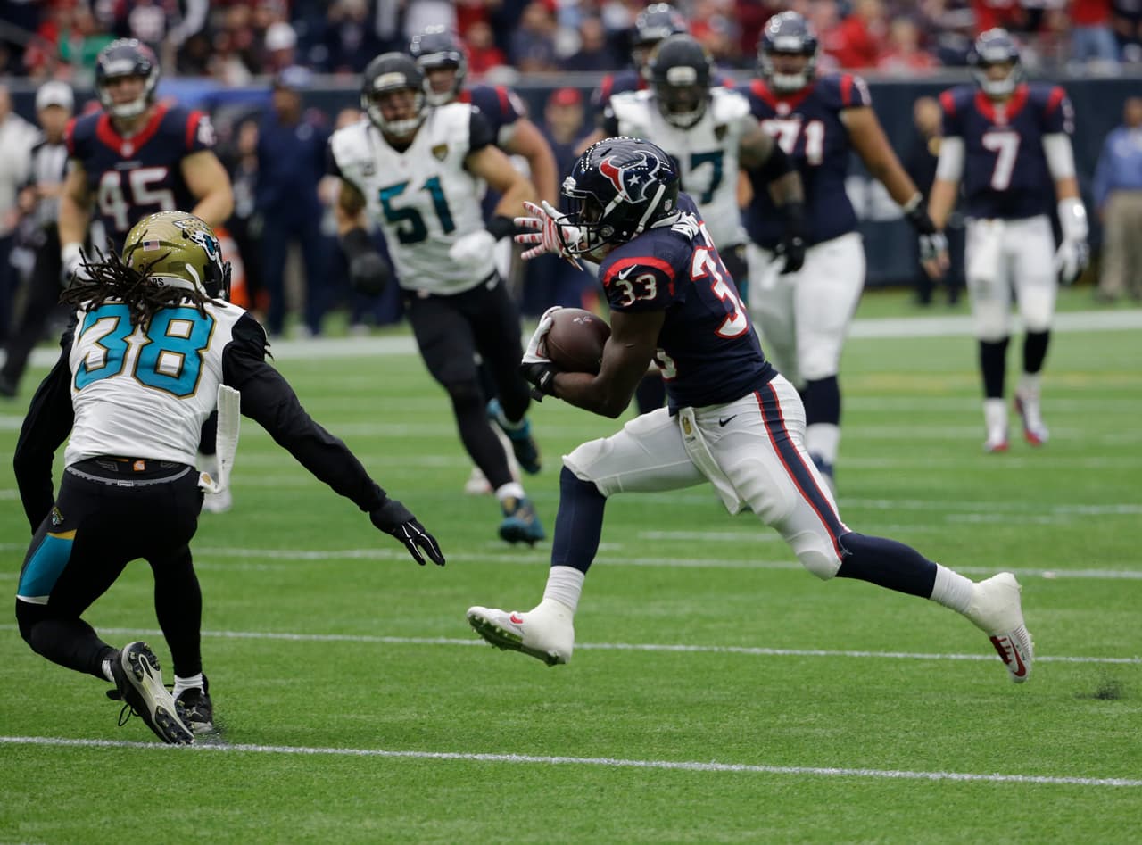 Los Houston Texans vencieron 30-6 a Jacksonville Jaguars para coronarse en la División Sur de la Conferencia Americana.
