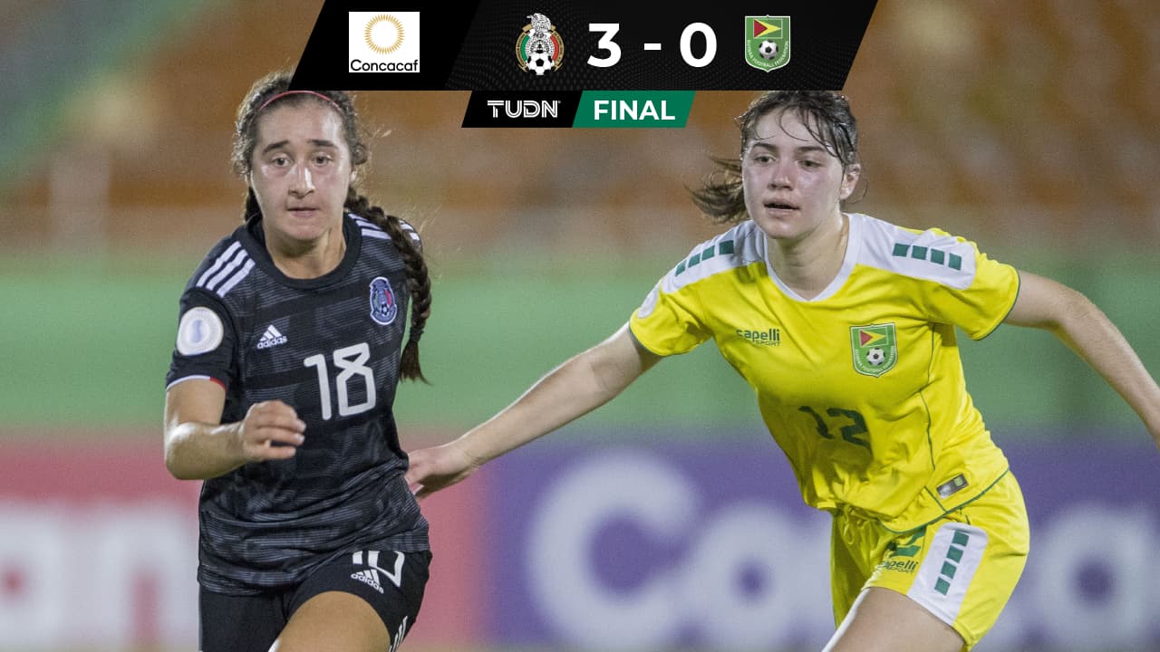 México goleó a Guyana en el Premundial Femenil de la Concacaf.