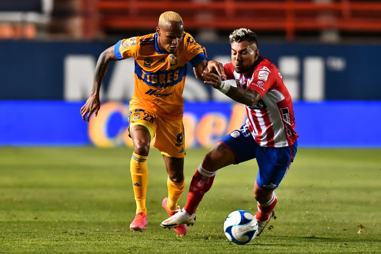 Atlético San Luis y Tigres nos regalan un empate lleno de emociones con un marcador de 2-2. Los potosinos quedan en séptimo lugar y los felinos en el octavo.