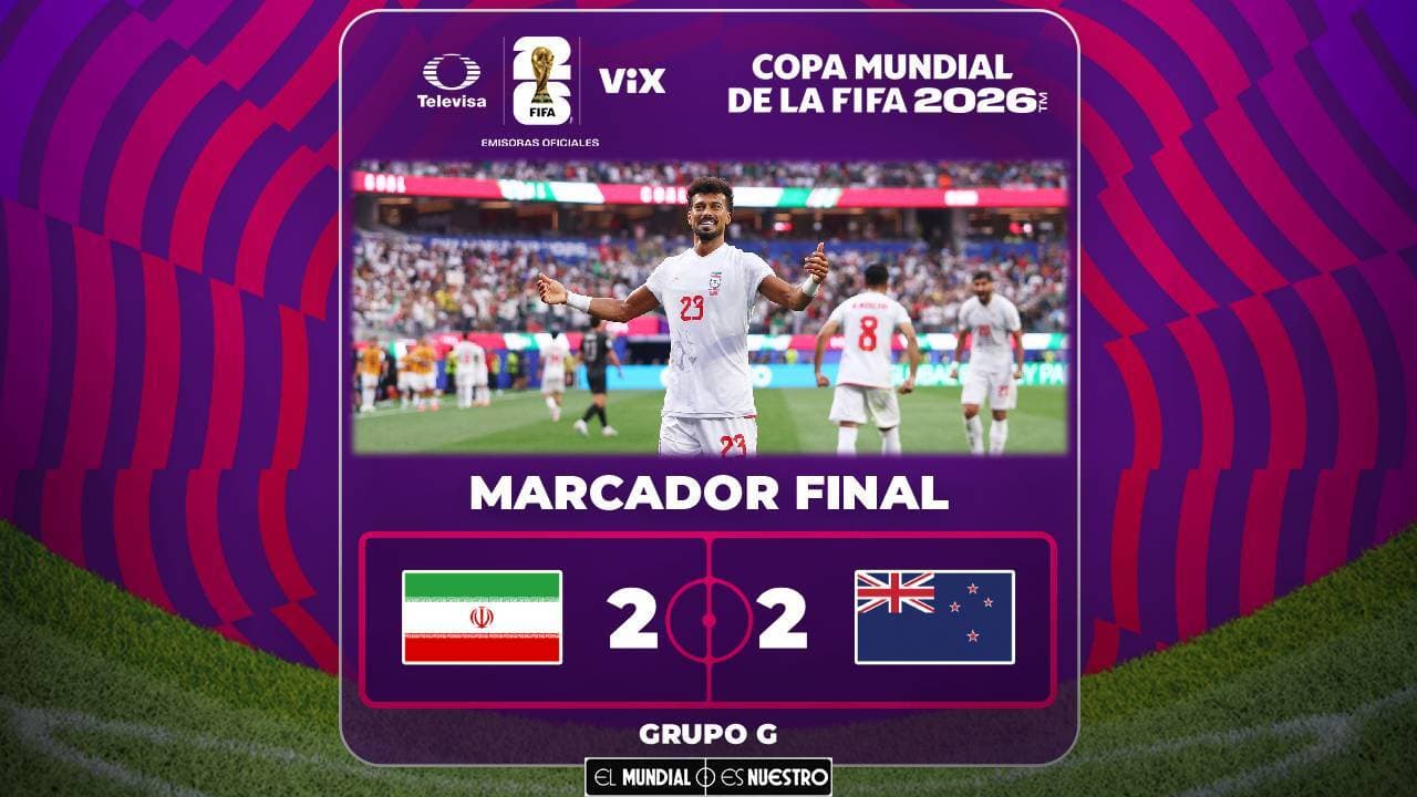 Irán y Nueva Zelanda hacen olvidar la política con juegazo en el Mundial 2026