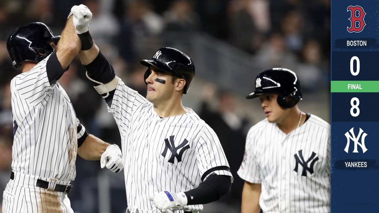 Yankees aprovechan mal paso de Red Sox y los blanquean en su primer duelo del año