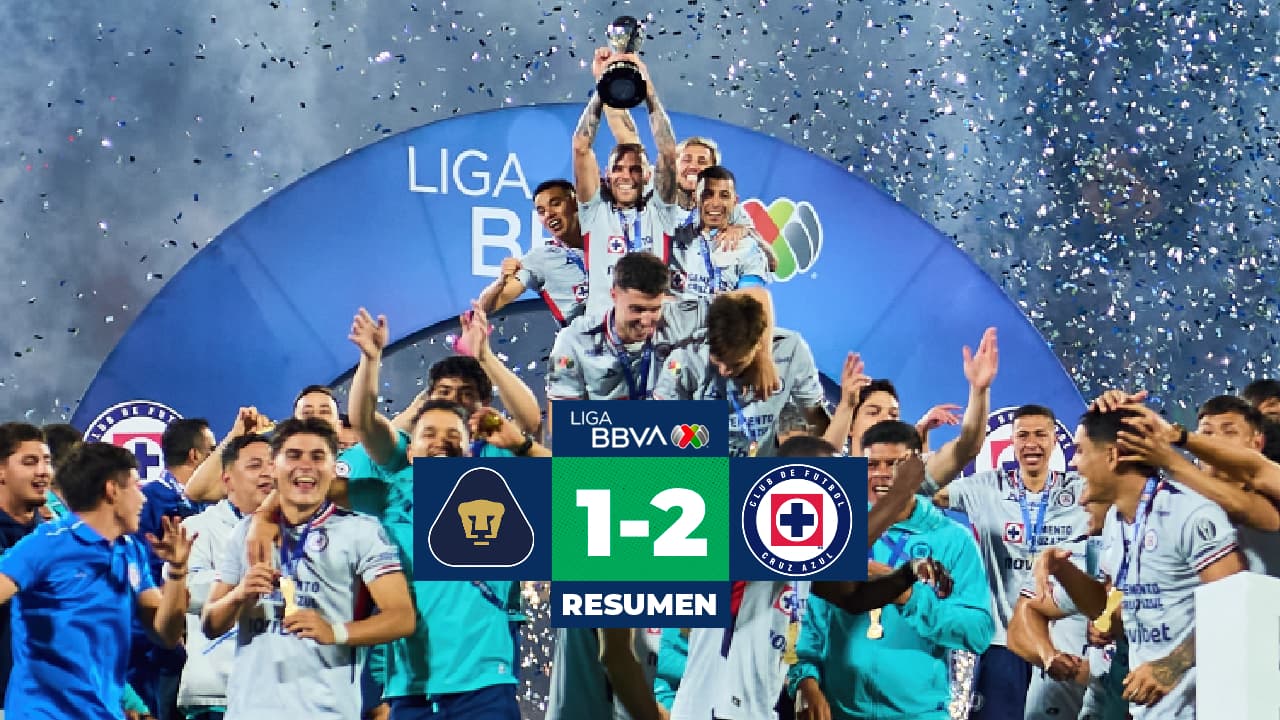 ¡Cruz Azul remonta y se corona en CU con gol de último minuto!