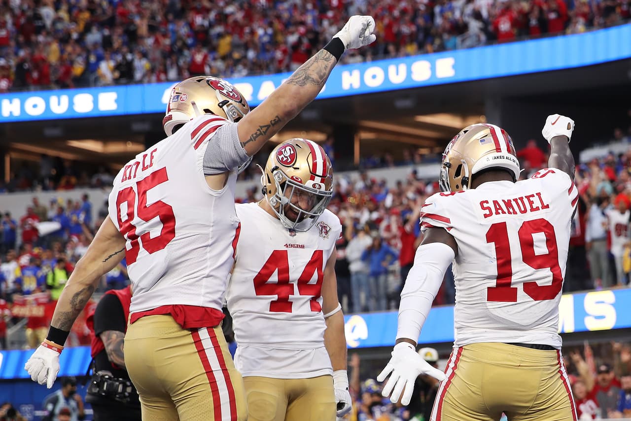 Los San Francisco 49ers se enfrentaron a Los Angeles Rams en la Final de la Conferencia Nacional.