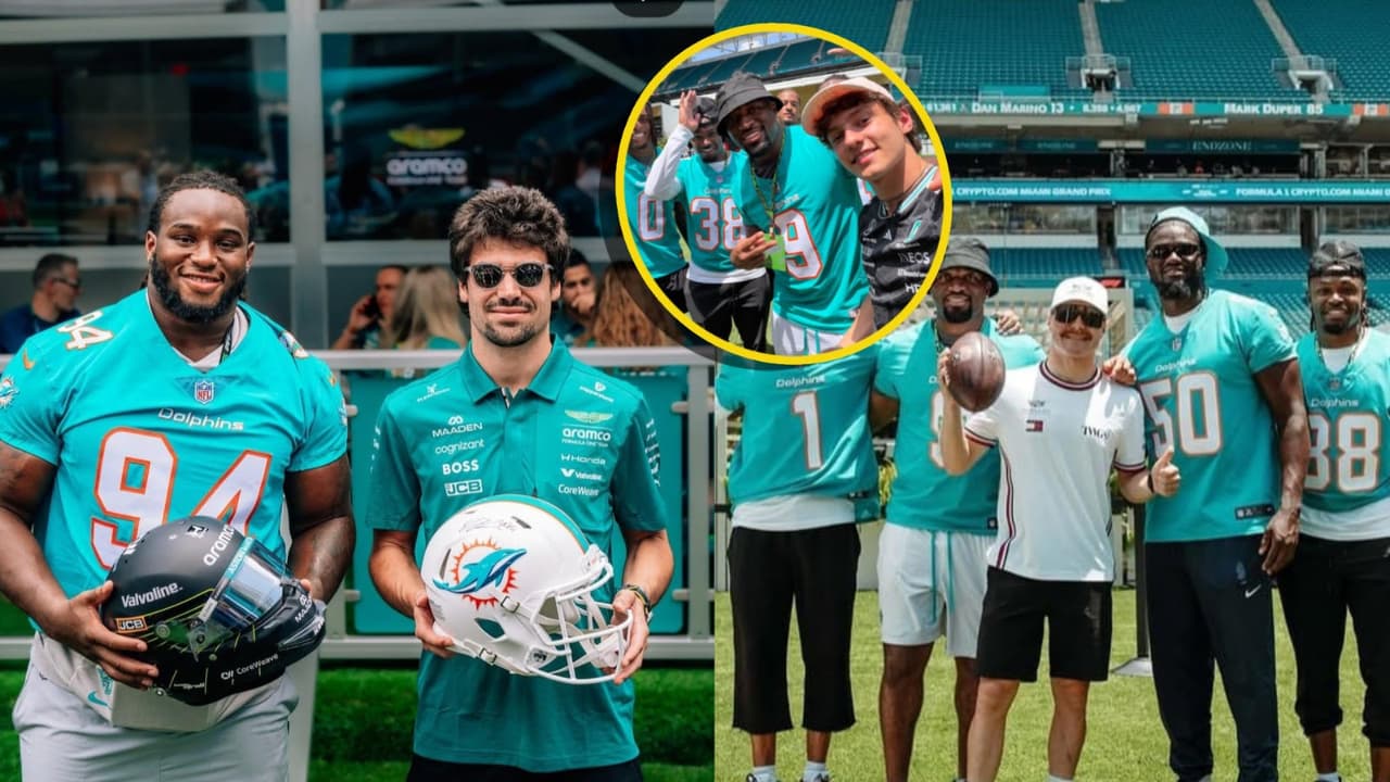 Dolphins se meten al paddock; así fue la visita del equipo a la Fórmula 1