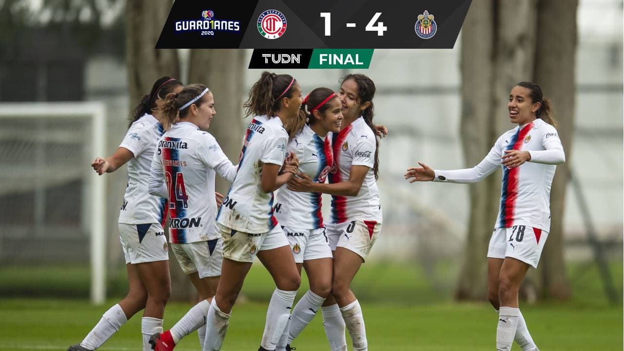 Las Chivas golean a las diablas rojas del toluca en la jornada 3 de la Liga MX femenil.