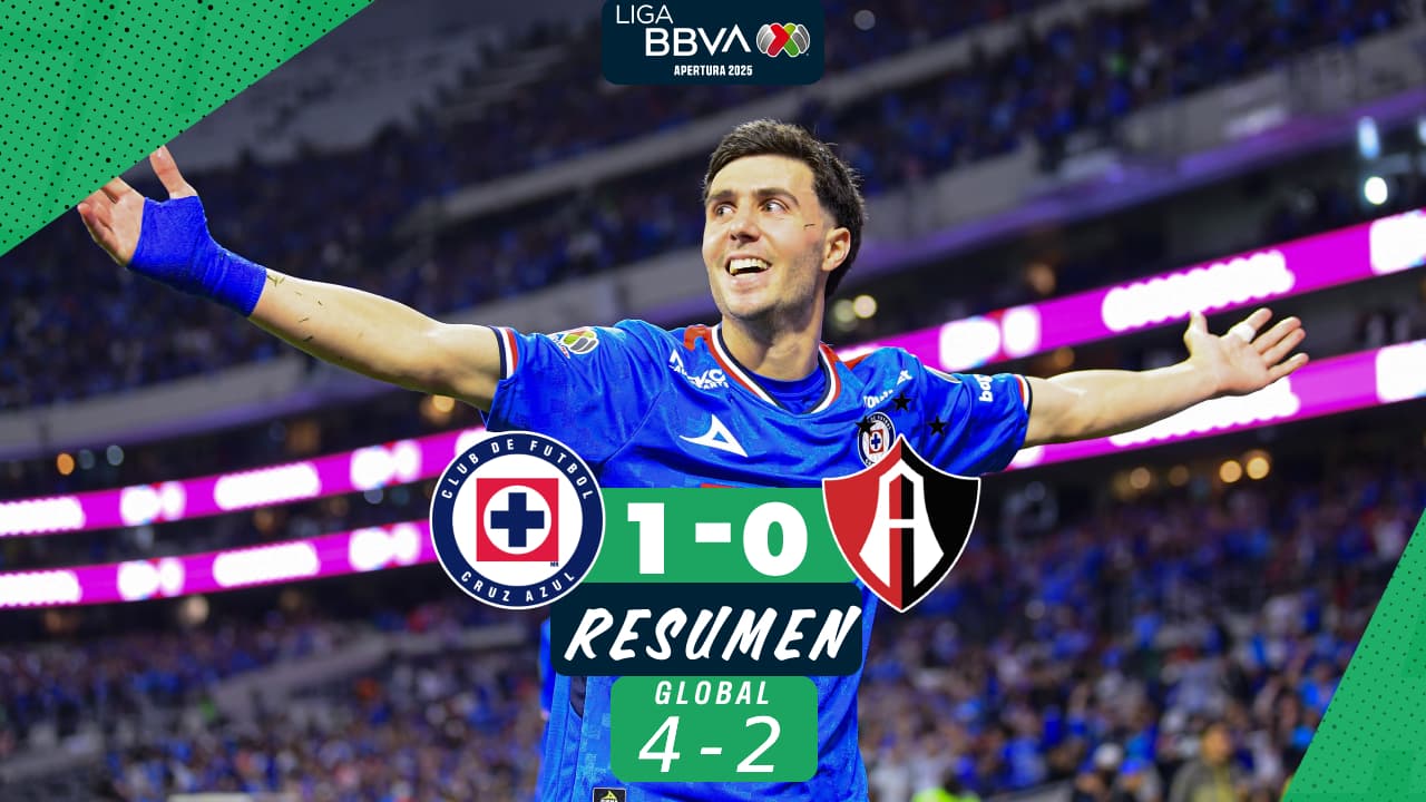 Cruz Azul echa al Atlas y se instala por quinto torneo consecutivo en Semis