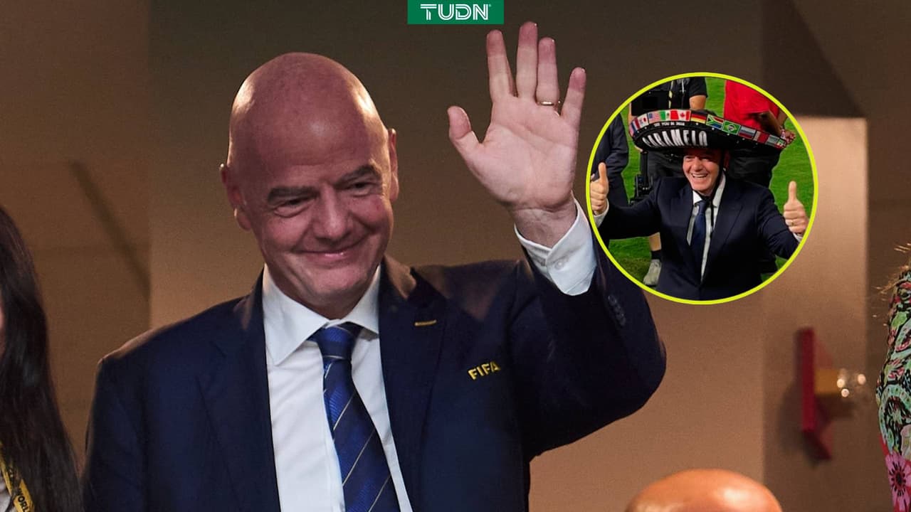 Un nuevo mexicano; Gianni Infantino se une a los festejos de la afición del Tri