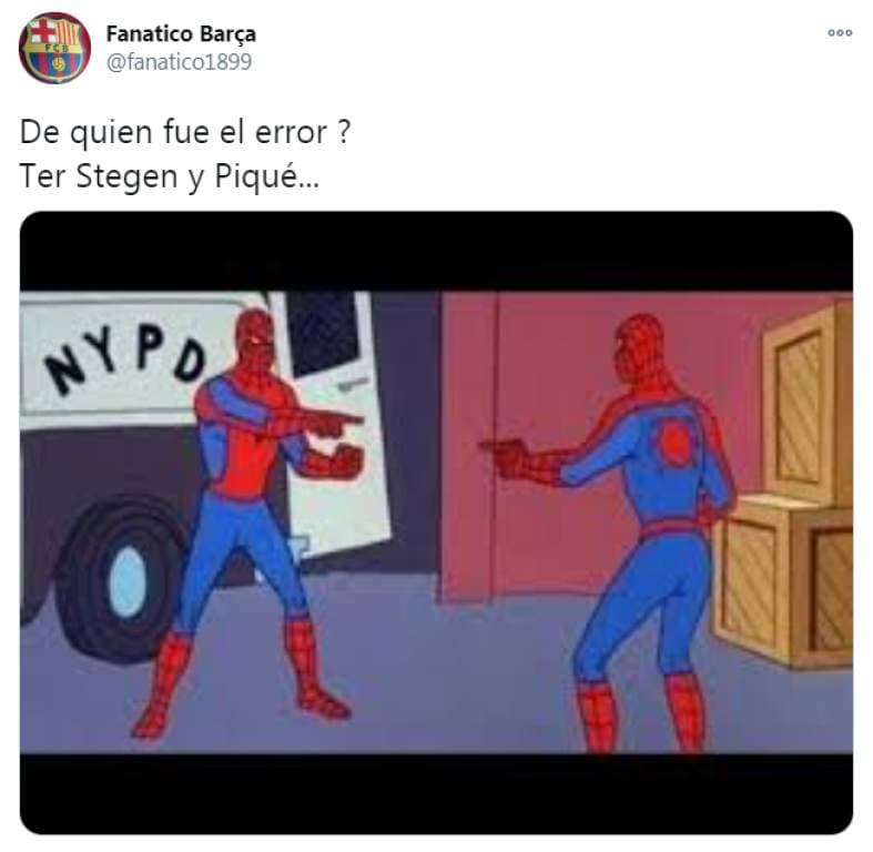 Ter Stegen y Messi fueron el blanco de los memes | Así reaccionaron las redes sociales tras la dolorosa derrota blaugrana ante el Atlético de Madrid.