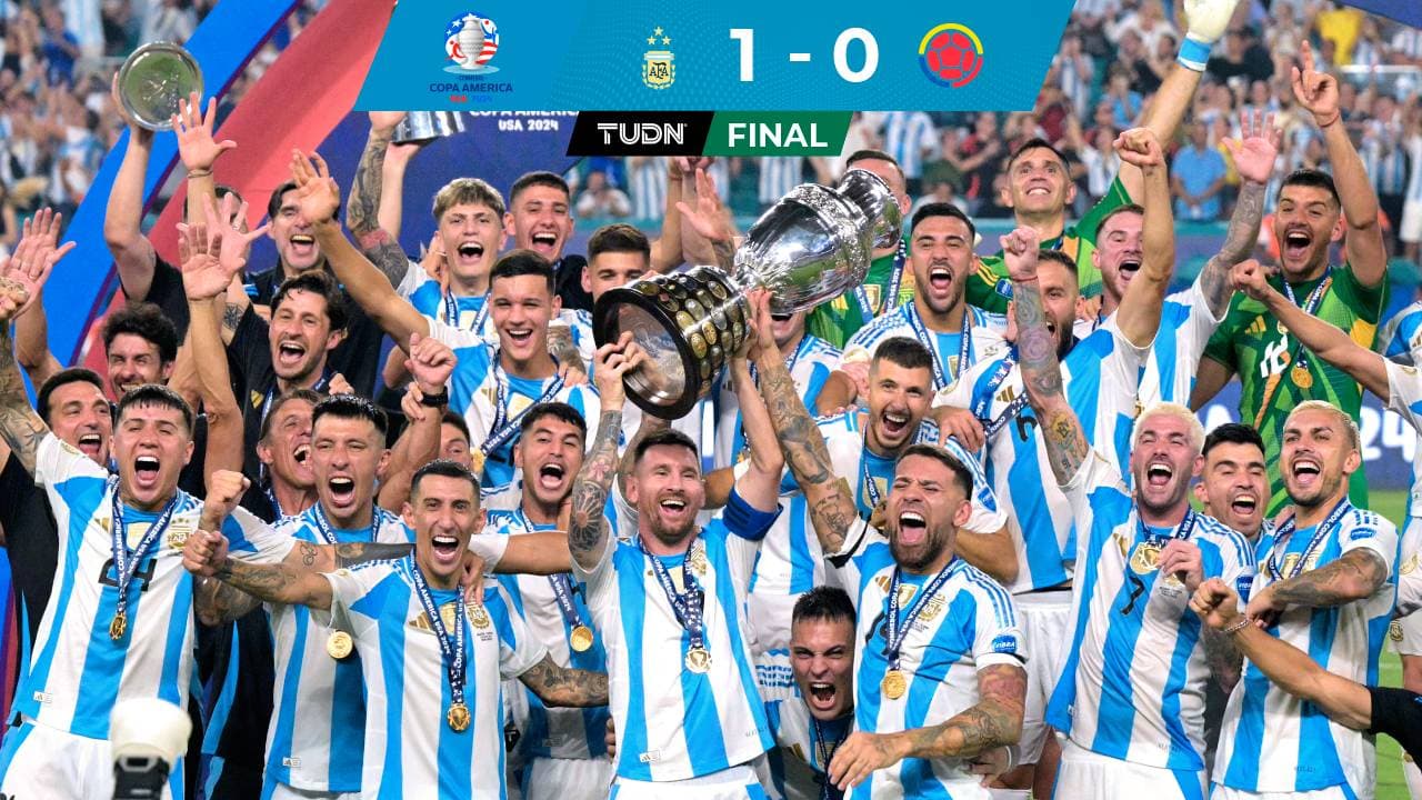 Argentina es bicampeona de la Copa América, con Messi lesionado y dramática Final