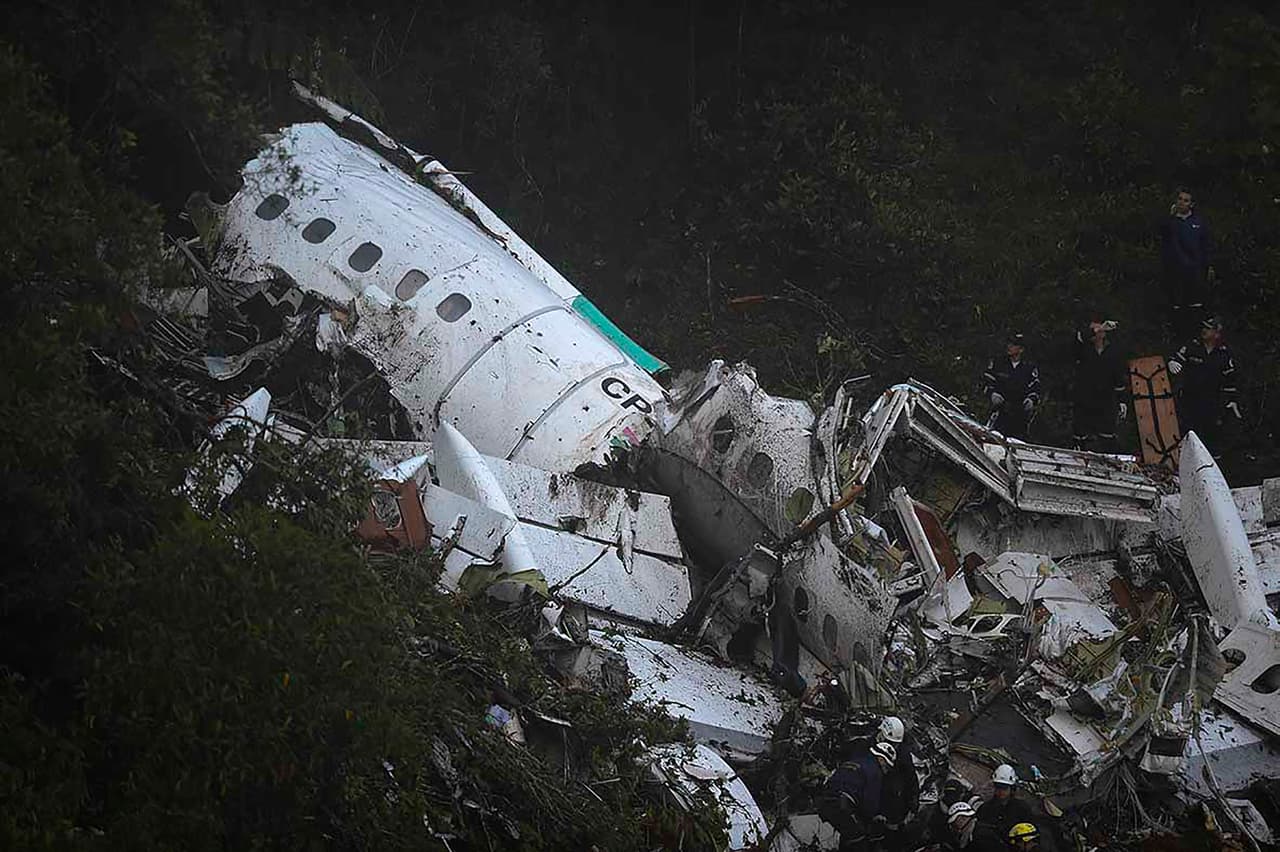 Imágenes del accidente trágico del Chapecoense