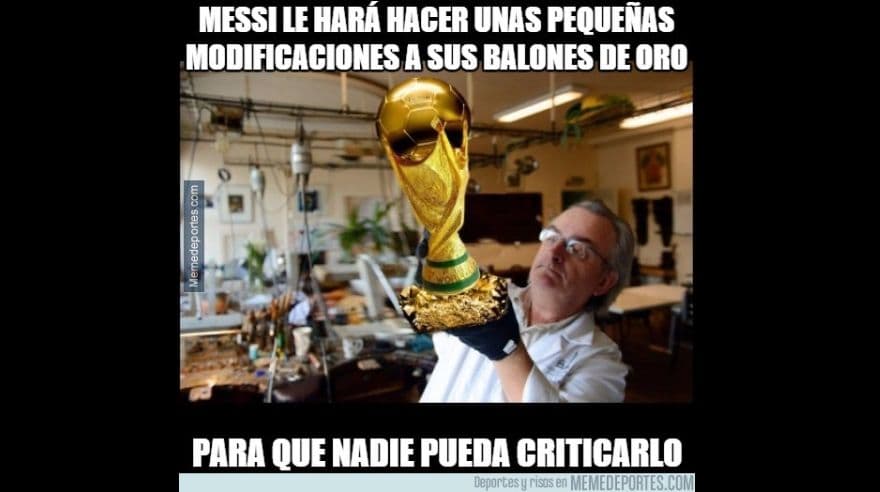 Los memes del quinto Balón de Oro de Messi