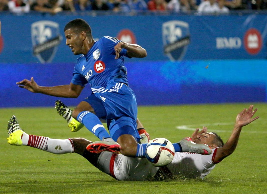 El costarricense Johan Venegas debutó con Les Bleus en la derrota del Impact ante el líder de la Conferencia del Este, DC United.