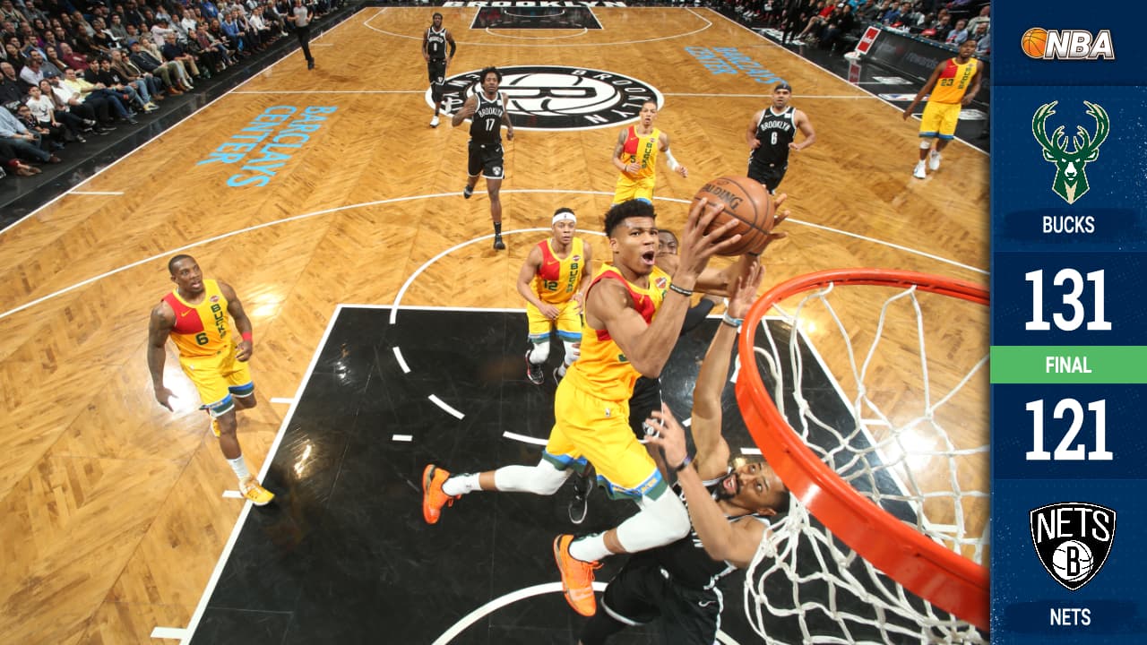 Antetokounmpo regresa espectacular para guiar a Bucks al triunfo sobre Nets