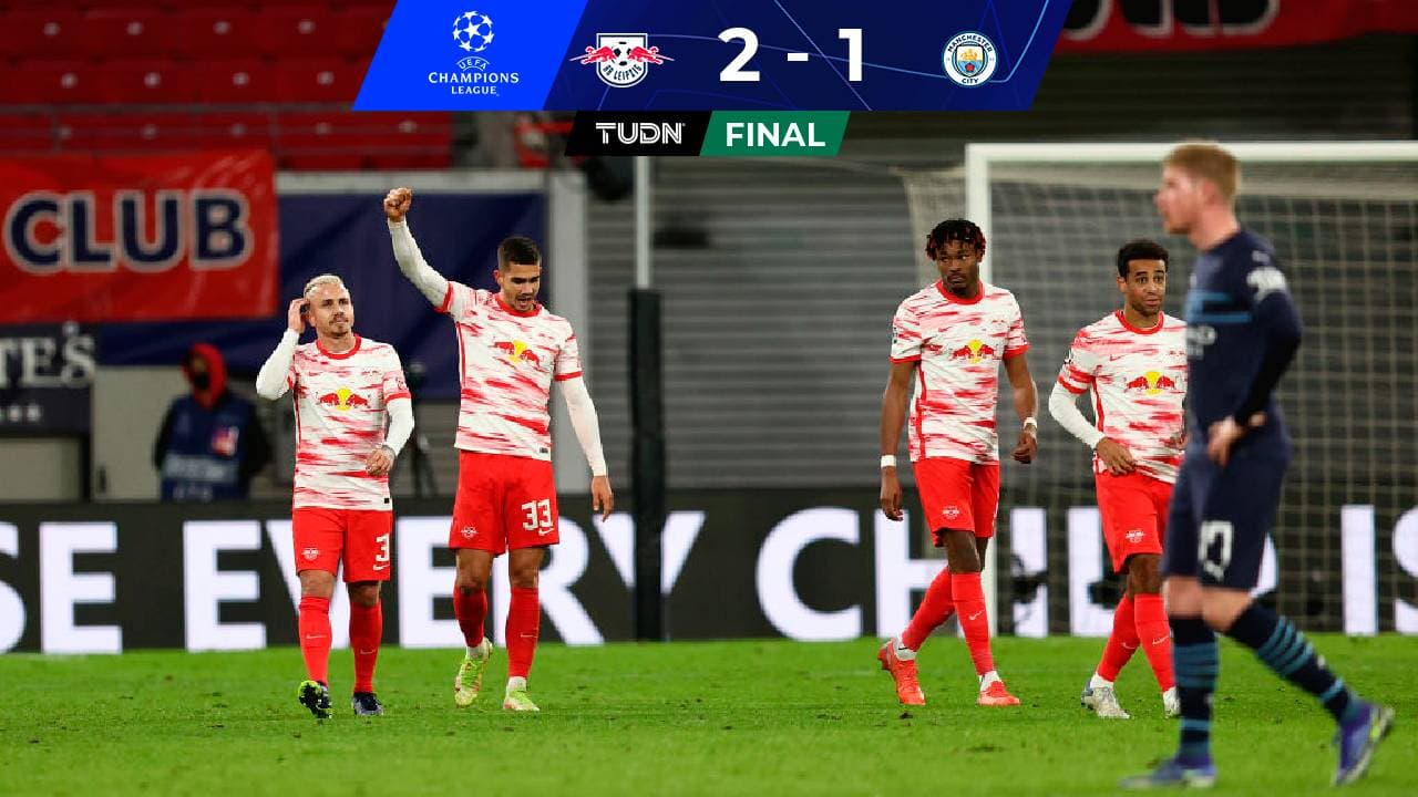 ¡Sorpresa! RB Leipzig derrota al City y se mete a Europa League