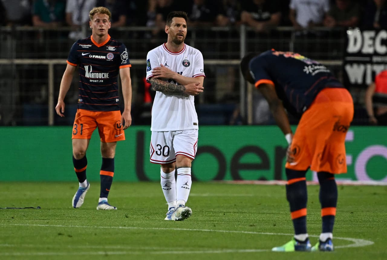 PSG aplastó 0-4 al Montpellier con un doblete de Lionel Messi y goles de Ángel Di María y Kylian Mbappé en la Jornada 37.