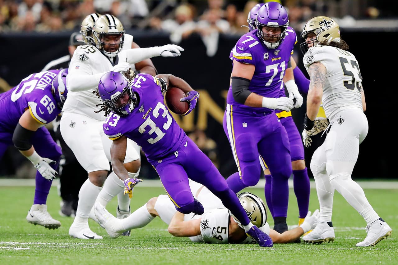 Minnesota saca el partido con una atrapada de Kyle Rudolph en tiempo extra y derrotan 26-20 a New Orleans Saints.