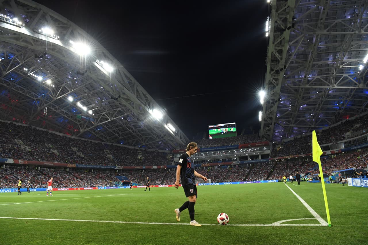 Modric fue el dueño de los tiros de esquina a favor de Croacia durante todo el partido, ocho en total.