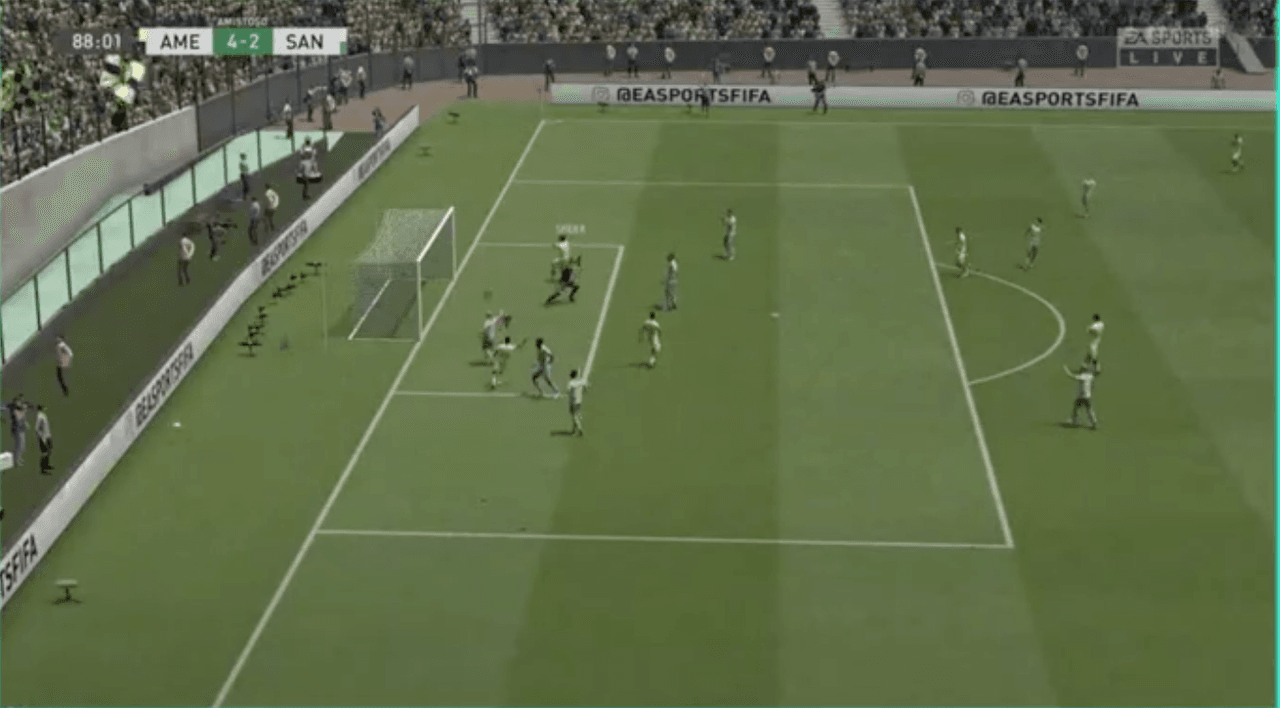 Divertido partido entre Santos y América finaliza en goleada 2-4 a favor de las Águilas.