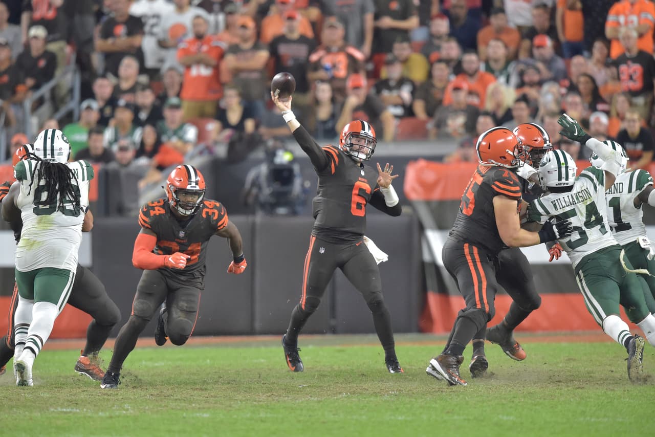 Por la Semana 2, el lunes 16 de septiembre, los Cleveland Browns y su estelar dueto compuesto por el quarterback Baker Mayfield y su nuevo y fulgurante receptor Odell Beckham Jr, quien regresa a New York, se estarán midiendo en Monday Night Football a los New York Jets.