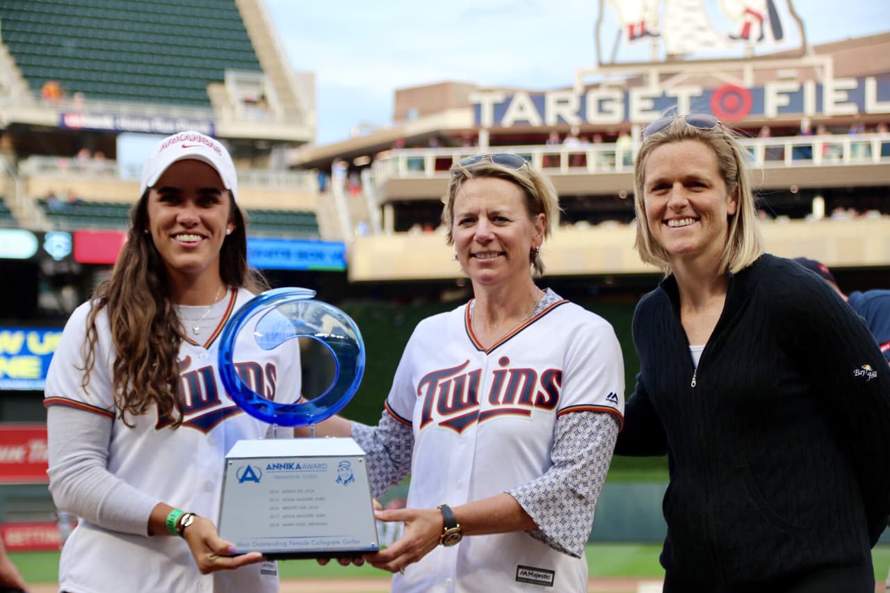 María Fassi y Annika Sorenstam.