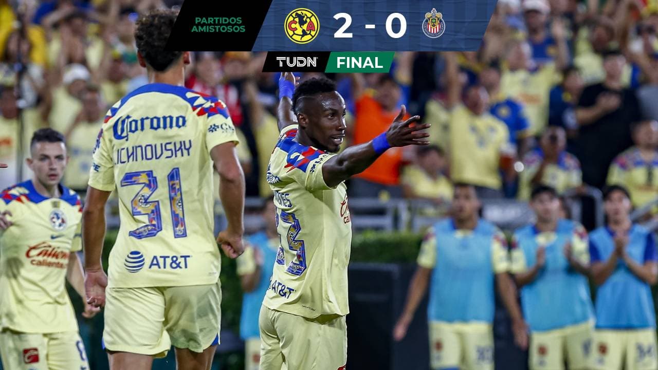 Doblete de Julián Quiñones da nuevo triunfo al América ante Chivas en el Clásico