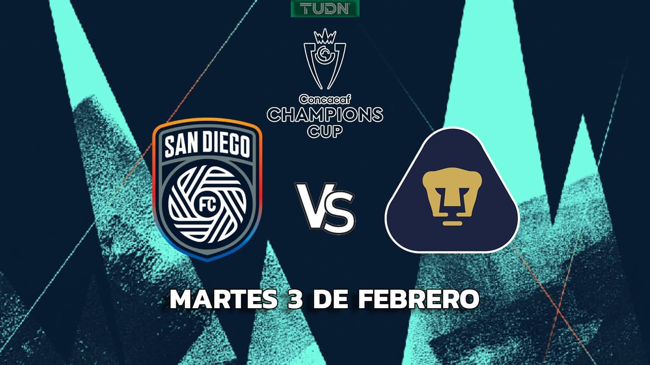 Horario y dónde ver el San Diego FC vs Pumas de la Concacaf Champions Cup