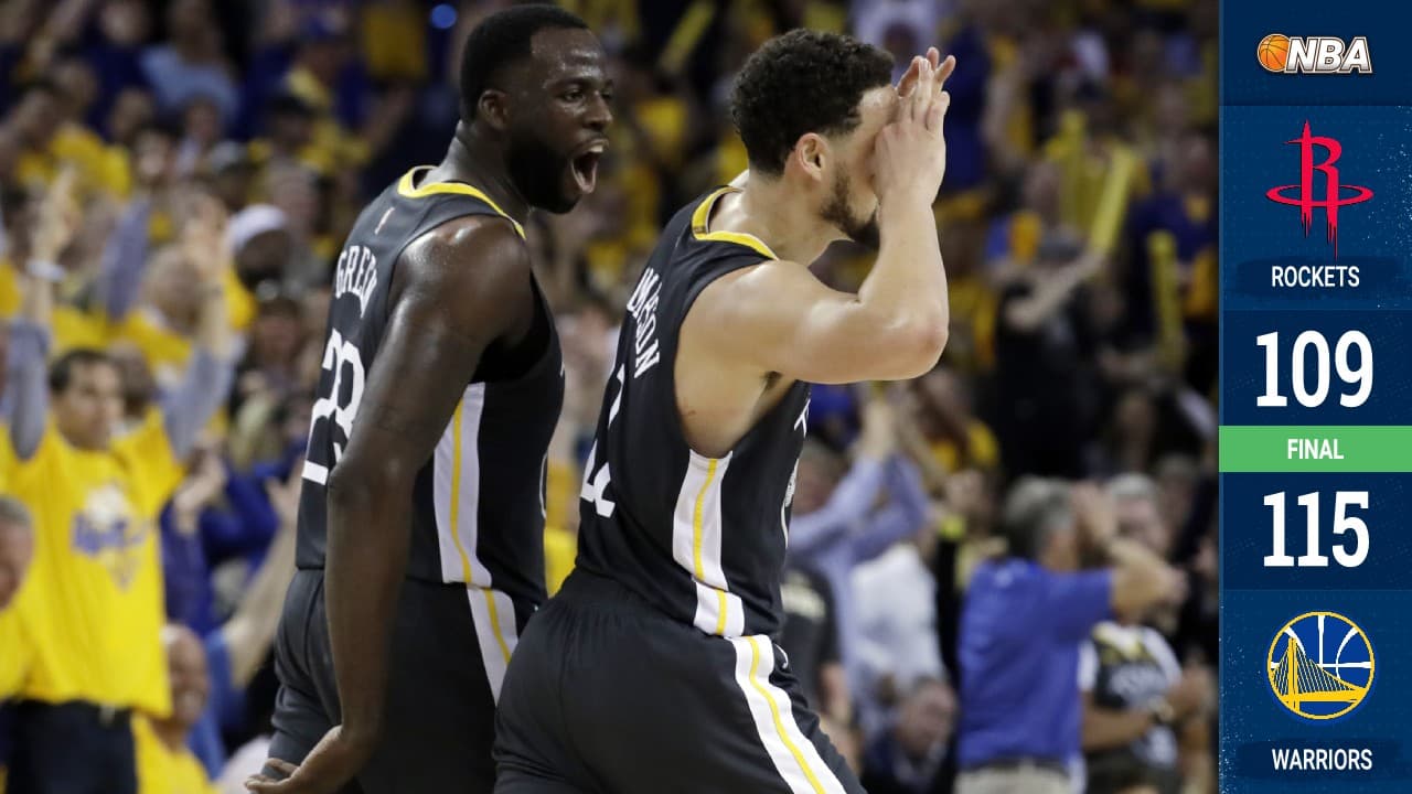 Los Warriors viajan a Houston con ventaja de 2-0.