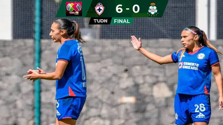 Resumen Cruz Azul Femenil Le Pasa Por Encima A Santos Como Despedida