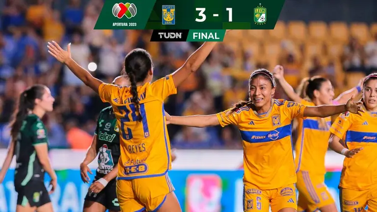 Resumen Tigres Vence En Casa A Le N Y Sigue De L Der Tudn Liga Mx