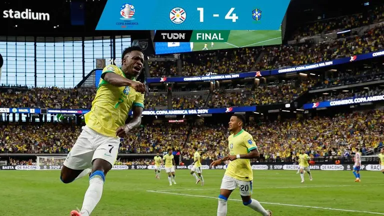 Copa América 2024 : le Brésil bat le Paraguay et obtient un laissez-passer virtuel pour les quarts de finale |  TUDN Paraguay vs Brésil