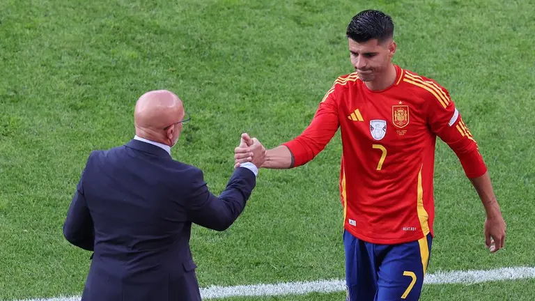 Alvaro Morata beruhigt, nachdem er bei Spaniens Debüt eine Veränderung gefordert hat: Es war ein schwerer Schlag |  TUDN Euro Cup 2024 Spanien Nationalmannschaftsmannschaften