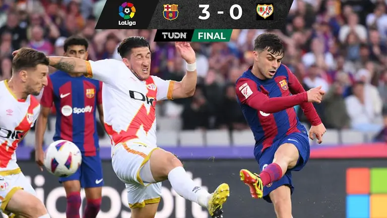 Barcelone dit au revoir à ses fans avec une victoire contre le Rayo Vallecano |  TUDN La Liga
