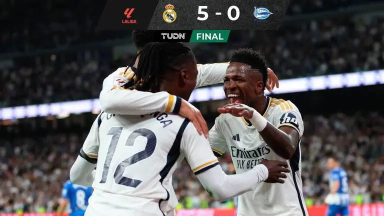 Actual Madrid thrashes Alavés on the Santiago Bernabéu Stadium as LaLiga champions |  TUDN La Liga