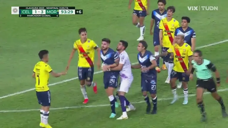 ¡se Desata La Bronca Morelia Termina Con 3 Expulsados Tudn Liga De