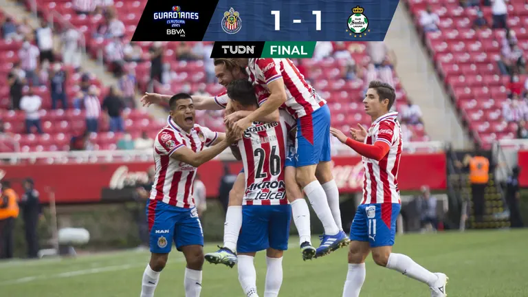 Chivas 1 1 Santos Guard1anes Clausura 2021 Bbva Mx Goles Videos Y