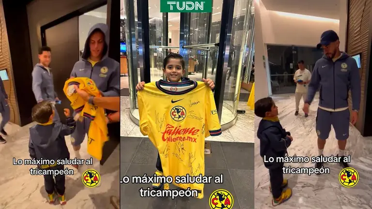 El hermoso gesto del plantel del América con un niño en Puebla