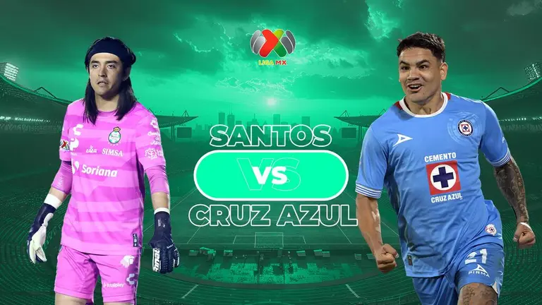 Horario y dónde ver el  Santos vs. Cruz Azul de la Jornada 9