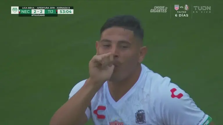 Gol De Necaxa Maximiliano Salas Pone El 2 2 Frente A Tijuana Tudn Liga Mx Tudn 5063