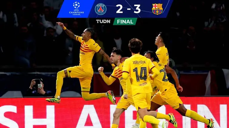 UEFA Champions League: Barcelona Gana A PSG Con Doblete De Raphinha Y ...