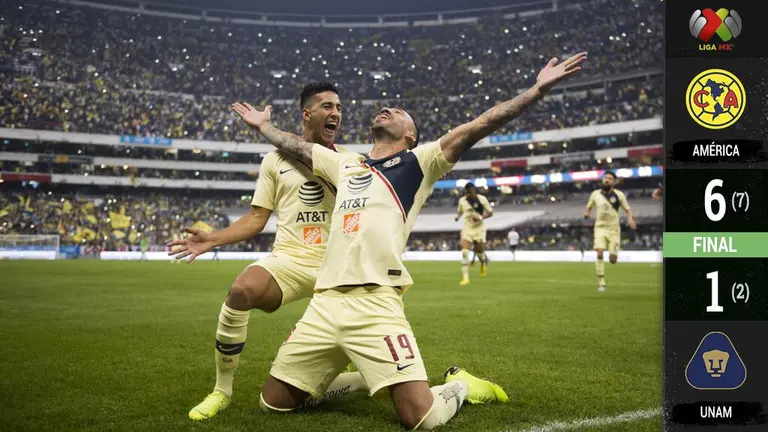 America humillo 6 1 a Pumas y jugara ante Cruz Azul la Gran Final del Apertura 2018 TUDN Liga MX TUDN