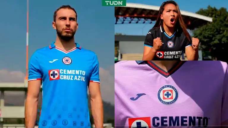 Cruz Azul porta escudos pasados en nueva playera TUDN Liga MX TUDN